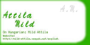 attila mild business card